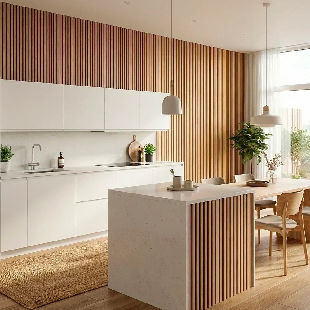 Paneles Acústicos de Madera Flexibles – (270 cm x 110 cm)