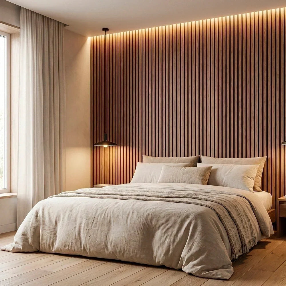 Paneles Acústicos de Madera Flexibles – (270 cm x 110 cm)